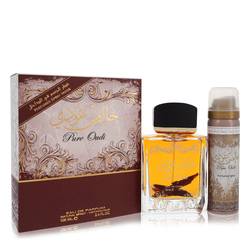 Lattafa Pure Oudi Eau De Parfum Spray Plus 1.7 oz Deodorant By Lattafa
